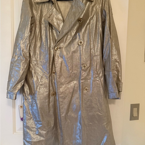 Bern and Mort Jackets & Blazers - Metallic Gold Trench Coat